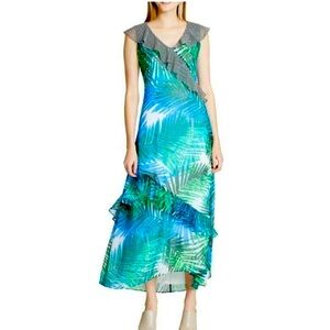 Calvin Klein Women’s 8 Ruffle Maxi Dress